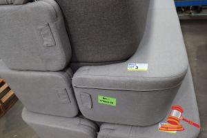 1 X Transformer Sofa, 2-Tone Gray Upholstery, (Sofa Or Ottoman) L2130 X W1300 X H400, (Near New Condition)