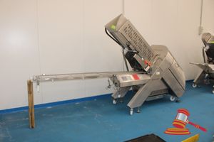 3 · BIZERBA A660 AUTOMATIC SLICER WITH 2600MM STAINLESS STEEL WIRE MESH CONVEYOR SECTION. 3 PHASE (PLUG). MOBILE. APPROX 2400 X 1000 X H1850MM. NOTE: REMOVED FROM SERVICE 24TH JULY 2026. PURCHASER TO ARRANGE REMOVAL - SPECIALIST REMOVALIST REQUIRED - TO BE LOADED BY HIAB