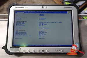 Panasonic Fz-G1 Toughpad, Intel Core I5 7300u 2.60ghz Cpu, 8gb Ram, 500gb Ssd / No Os, Heavy Screen Wear, 6930 Hours, Sn:8jtsa48389 / An:Itt25242, Untested ( No Charger / Some Marks)
