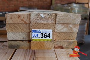 364 · 12x LENGTHS OF NON-STRUCTURAL, UNTREATED PINE TIMBER, APPROX 120 x 45mm x 2.4m