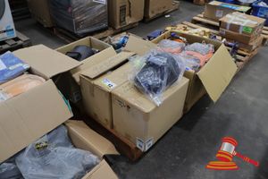 Assorted Welding Safety Equipment, Includes: Pro Choice Eclipse Hard Hat Browguard (Orange), Cigweld Professional Welding Goggle C45, Approx 12 X Cigweld Hiderok Welding Helmets (Black), (Unused) On A Pallet