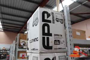 166 · BOX OF FORCE360 DISPOSABLE COVERALLS, SIZE: 3XL