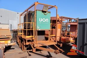 2014 Uon Cummins 150kva Generator Trailer Serial# Uon-Trl-0031, Model# 150d5, Tandem, Front And Rear Led Spotlights, 3 Jack Legs, Ring Hitch, Air Lines, Asset# 17h4193 (S44#Ritm0438814, Dr#52512)