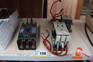 108 · BUNDLE OF ASSORTED CIRCUIT BREAKERS