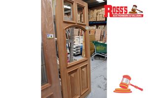 Timber Door With 3x Panels (No Glass), Code: Ed 82, 2040 X 820 X 40mm