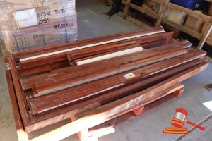PALLET OF ASSORTED JARRAH DOOR FRAMES