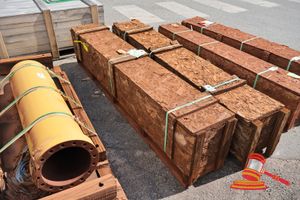 8 · 1 X CATERPILLAR SUPPORT ASSEMBLY, CAT P/N:421-9085, APPROX; 2.5M W X 340MM D X 400MM H, CRATED