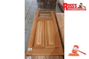 42 · TIMBER DOOR WITH PANEL (NO GLASS), CODE: ED 58, 2040 x 870 x 40mm