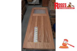Timber Door With Panel (No Glass), Code: Ed 84, 2040 X 820 X 40mm