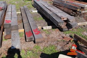 482 · BUNDLE OF 2 X JARRAH GARDEN SLEEPERS, 1 @ 4.5 M LONG, 200 X 90 & 1 @ 5.0 M LONG, 2251 X 50