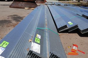 GAL STEEL Z PURLINS, APPROX 200mm - 12 PCS AT 10.8M