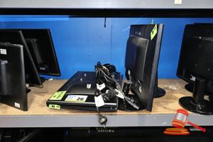 4 X Viewsonic Lcd Computer Monitors, 24 Inch (2 X Without Stands), Some Scratches/Marks, Untested, 4 X Power Cables