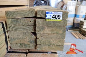 409 · 12x LENGTHS OF NON-STRUCUTRAL, H4 TREATED PINE TIMBER, APPROX 190 x 45mm x 3m