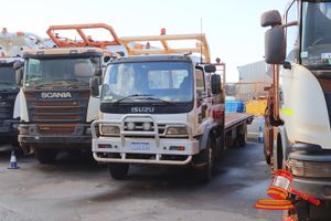 5 · 2007 Isuzu F3 FTR 900 Long Flat Bed Truck White, 4 x 2, Manual, 6.3L Diesel, Reg #: 1DOB075, Expiry: 3/09/2027 ODO: 181,505 Kms Showing on Clock Eng #: 6HK1459069, VIN: JALFTR34R67000310 Features: Air Conditioning, Power Steering, Bullbar, Spotlights, Toolboxes, Spare Tyre, Worklight, GME TX3500 Two Way, Isolator, GVM 15,000KG, GCM 24,000KG, ROPS. (Asset # LT06), (*Key # 204, WP#4900*) Condition: **Part Of Front Right Body Trim/Panel Missing/Damaged, Rusted Flat Bed, Chipped Windscreen, De-Lamin