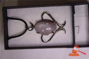 84 · LACE AGATE PENDANT