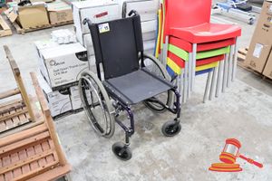 15 · 1 X GLIDE SERIES 2 WHEELCHAIR, MODEL: SERIES 2, BLUE FRAME 150 KG (SOME MARKS)