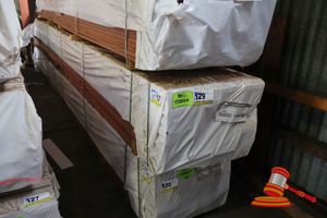 129 · 130 x 020 DECKING JARRAH FEATURE APPROX 417LM RANDOM LENGTHS (PACK NO- 310001665) TRANSPORT DIMS- L5.6mt x 500mm x 500mm