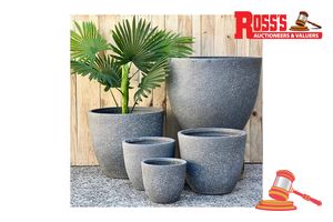 15 · Matching set of 2 Glossy White Planters - Sizes: 31 x 36 cm, Size: 38 x 45 cm, RRP $205 Create a stylish designer display from the Base Tall Planter range, featuring a tall tapered round planter with a smooth finish, this range brings a clean, contemporary look to homes, patios, courtyards, entryways and landscaped spaces. Constructed from lightweight fibreclay construction, it combines practical lightweight handling with a premium look. It is designed for indoor and outdoor use, UV resistant, D