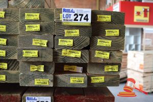 274 · 18x LENGTHS OF NON-STRUCTURAL, H4 TREATED PINE TIMBER, APPROX 120 x 45mm x 3m