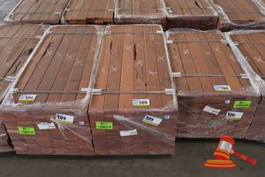 105 · PACK OF JARRAH DECKING 86 x 19 x 1.2MT, FEATURE, 144 LM, PACK# 320028696, TRANSPORT DIMS - L 1200 x H 450 x W 500.