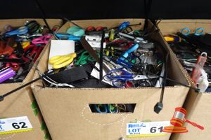 61 · BOX OF ASSORTED SURRENDERED ITEMS, NO INSPECTION