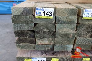 18x Lengths Of Non-Structural, H4 Treated Pine Timber, Approx 120 X 45mm X 3m