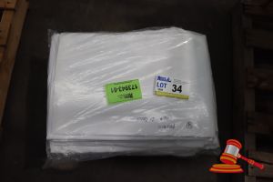 Qty Of White Chair Covers (Folded In Clear Plastic Bags)