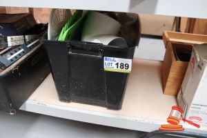 189 · BUNDLE OF ASSORTED ITEMS INCLUDING: ADHESIVE AND RETIC FITTINGS ETC