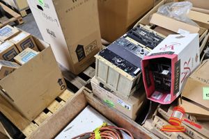 Assorted Module Racks, Some Damage, Incomplete, Contains Ge Fancy, Control Unit And Various Others