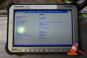 Panasonic Fz-G1 Toughpad, Intel Core I5 7300u 2.60ghz Cpu, 8gb Ram, 500gb Ssd / No Os, Damaged Corner/Heavy Screen Wear, 10680 Hours, Sn:9ftsc03186 / An:Itt26753, Untested ( No Charger / Some Marks)