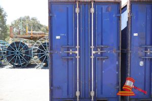 Shipping Container,Approx 1800 X 1600 X 2700mm, Double Doors,Blue (Some Marks) Tyne Pockets