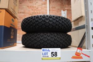 2x Tyres, 4.80/4.800-8