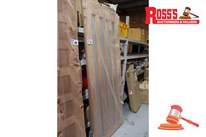 TIMBER DOOR WITH 4x FROSTED GLASS PANELS, CODE: ED 78, 2040 x 820 x 38mm