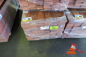 46 · PACK OF JARRAH DECKING 86 x 19 x 1.2MT, FEATURE, 144 LM, PACK# 320028708, TRANSPORT DIMS - L 1200 x H 450 x W 500.