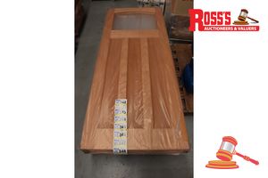 Timber Door With Panel (No Glass), Code: Ed 84, 2040 X 870 X 40mm