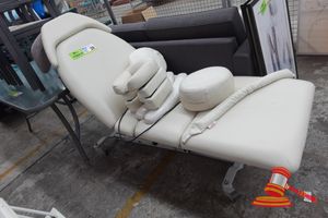 39 · 1 X ATHLEGEN ELECTRIC TREATMENT TABLE, CREAM, APPROX; 1.8M L X 670MM W X 460MM H, SOME MARKS, UNTESTED