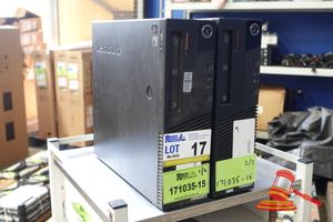 2 X Lenovo Thinkcentre Desktop Pc'S, Model: M93p, Intel I5 4570 3.2ghz Cpu, 8gb Ram, 500gb Hdd, No Os, Untested, Sn: Pc0bc6wh / Pb004b0u , An: Itt19882 / Itt14328 (Some Marks / No Cables)