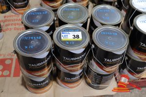38 · APPROX 12 X TAUBMANS PROFESSIONAL EXTERIOR GLOSS PAINT CANS, ACCENT, 4L, WATER BASED