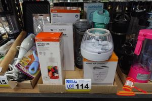 114 · 8 X PORTABLE BLENDERS, PULL CHOPPER AND STICK MIXER, INCLUDING 1 X NINJA, 2 X NUTRIBULLET,