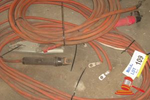 109 · 2 x SETS OF WELDING CABLES - ORANGE