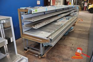 1 X Arneg Glascow H135 Refrigerated Display Cabinet, 3 Tier, End Section. Model: Glasgow Glw-H135 Cls 366 23050, Sn:0078218101. Requires Remote Refrigeration System. Approx 3695 X 1085 X H1300mm. Untested (Unused). On Transport Pallet