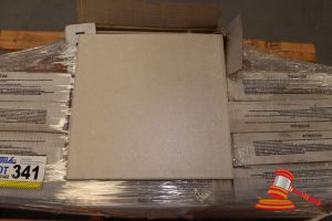 PALLET OF KOS GREY MATT CERAMIC GLAZED FLOOR TILES, 300 x 300 x 7.8mm, 7 BOXES, 10.08m2 TOTAL