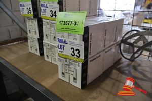 33 · 6 X BOXES OF MASTER LOCK ZENEX THERMOPLASTIC SAFETY PADLOCKS, MODEL: 410KABLULZ1, KEYED ALIKE, LOCKOUT/TAGOUT, 6 LOCKS PER BOX