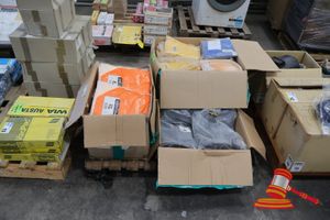 11 · THREE BOXES OF WORKWEAR AND PPE, INCLUDING: 1 X BOX OF APPROX 20X TYCHEM 2000C PLUS CAT III COVERALL SIZE L - 3XL, PRO SAFE LIGHT COVERALLS, 2 X PAIRS OLIVER SAFETY GUMBOOT STYLE SIZE 11 AND 12, 1 X BOX OF APPROX 70X ASSORTED RAINWEAR AND COVERALLS. ASSORTED SIZES.(UNUSED)