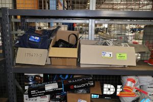 2 X Boxes Of Workhorse Work Pants Various Sizes, 1 X Box Of Belts And Socks