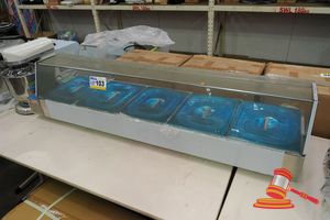 103 · 5 x 1/2 PAN BAIN MARIE WITH SNEEZE GUARD (UNUSED)