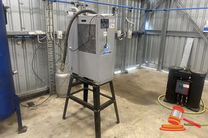 Pilot Air Tdf45 Refrigerated Compressed Air Dryer On Stand. Approx 300 X 700 X H1700mm. Includes Manual. Note: Removed From Service 24th July 2026