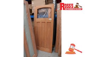 Timber Door With Panel (No Glass), Code: Ed 84, 2040 X 820 X 40mm