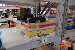 8 · BUNDLE OF STATIONARY INCLUDING: PAPER, CALCULATOR ETC