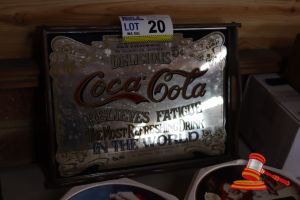 20 · VINTAGE MIRRORED COCA-COLA TRAY